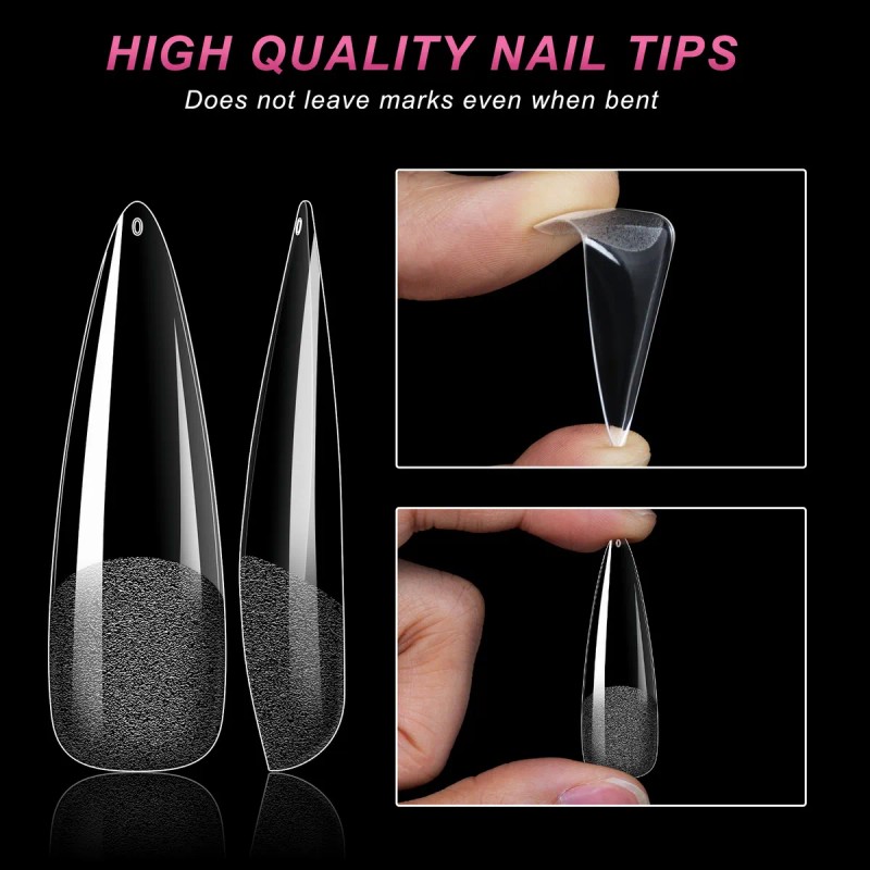 Tip Completo De Gel Uña Postiza Soft Gel 240pcs Manicure