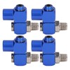 Air Connection Hose Connector, 4 Pieces, 1/4 Inch NPT Outer