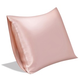 SILKTALE 100% Mulberry Silk Pillowcase Envelope Closure for Hair and Skin,Both Sides Geniune Silk Bed Pillow Case,19 Momme Grade 6A,1pc,Blush Pink,Standard Size 50x65cm