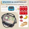 TuErCao Hibiscus Small Lunch Bag Lightweight Insulated Lunch Box for