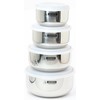 Leak Proof (18-8) Stainless Steel Food Storage Containers Nesting Set