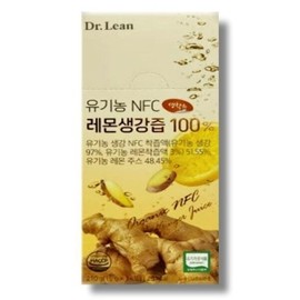Dr. Lean Organic NFC Lemon Ginger Juice 100 15g x 14 sachets / 닥터린 유기농 NFC 레몬생강즙 100 15g x 14포