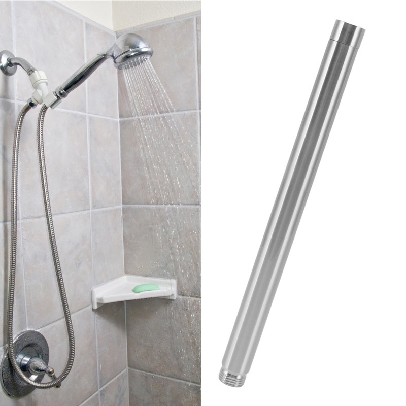 Shower Extension Tube Stainless Steel Handheld Shower Head Extender for