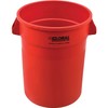 Global Industrial 32 Gallon Garbage Can, Red, No Lid