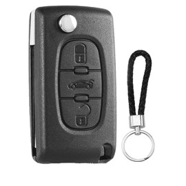 SLshiBo Car Replacement Key Shell 3 Buttons Remote Control Type Blade for Peugeot 207 308 407 607 807 and Citroen C2 C3 C4 C5 C6 C8 DS3 DS4 (VA2/ CE0536)