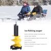 Fockety Ice Auger, 8 Inch Diameter Nylon Ice Fishing Auger,