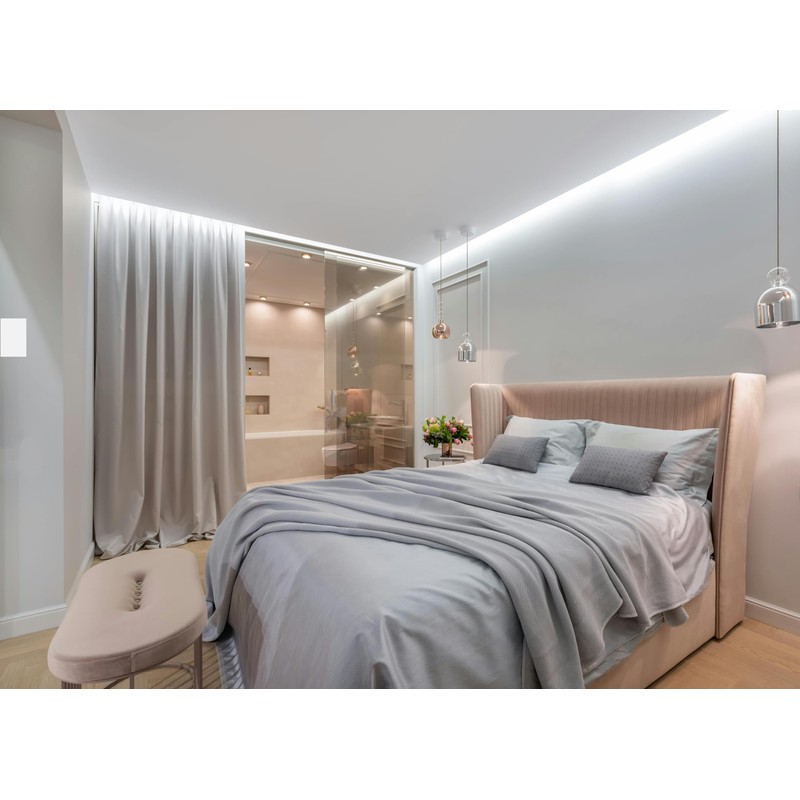 Single Screwless Blank Wall Plate Cover for Decorative Light Switch