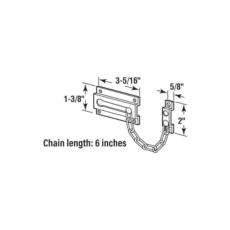 Prime-Line U 9909 Chain Door Guard – Door Chain Lock