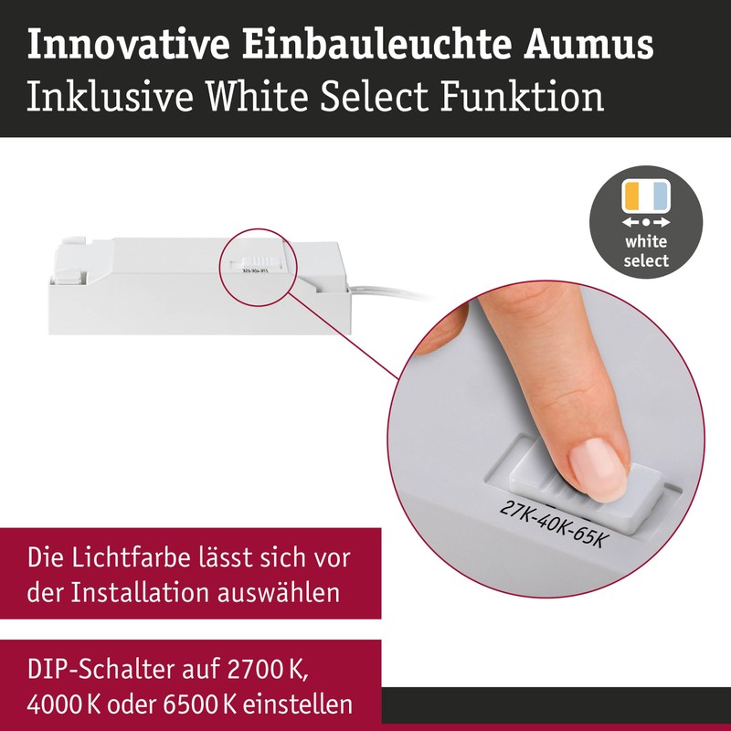 Paulmann 92253 EBL Set Aumus Swivelling 3-Stepdim LED 1x 750lm