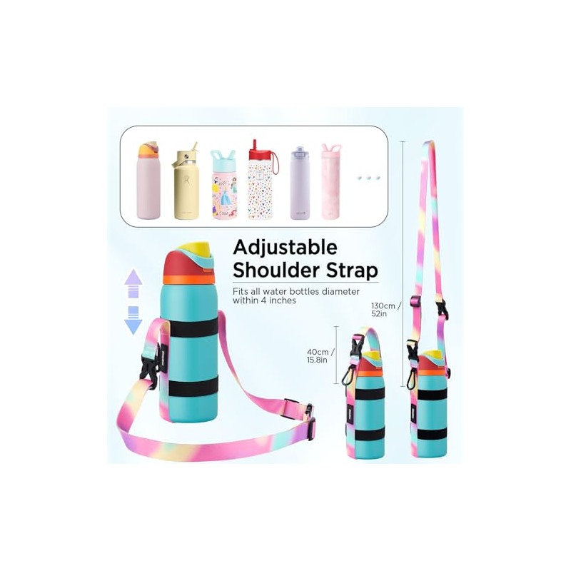 EasyAcc Universal Water Bottle Holder Strap with Carabiner