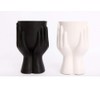 STC Ceramic - Hand Vase/Pot - Black or White (White)