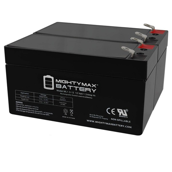 Mighty Max Battery 12V 1.3Ah SLA Battery Replacement for Vision
