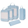 Narwey 5-Piece Set Compression Suitcase Organiser, Compression Packing Cubes Suitcase