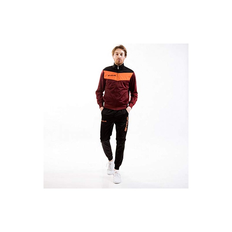 Givova, Suit playing field, garnet/orange, 5XS