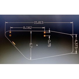 DAXCNC Shelby Cobra Replica/ Factory Five Roadster /Replacement Windwings *SMOKE TINT*