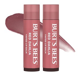 Bálsamo labial tintado natural Burt's Bees, rojo (Red dahlia), 2 unidades