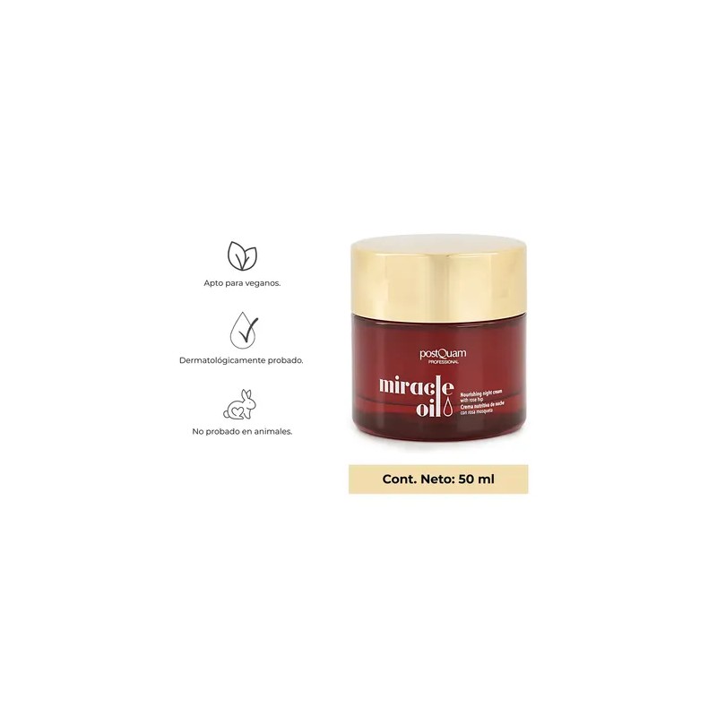 Crema Anti Edad De Noche Con Rosa Mosqueta Miracle Oil