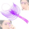 VICHE CATT Easy Eyebrow Template, Set of 8 Types, Brush,