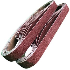 Sandpaper Polishing Belt, Width 0.8 inches (20 mm), Length 20.5 inches (520 mm), 20 Pieces: Sanding Belt, Endless Belt, Sandpaper, Abrasive Sandbelt, Grit Size 60#, 80#, 120#, 180#, 240#, 320#, 400#,