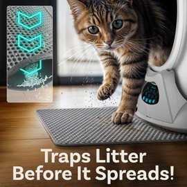 Cat Litter Mat Litter Trapping Mat Litter Box Mat Cat Mat for Litter Box Kitty Large Litter Mat XL Trapper Cat Litter Catcher Box Matt Rug Pet Mat