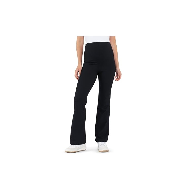 Jonah Rib Flare Pant Black - M