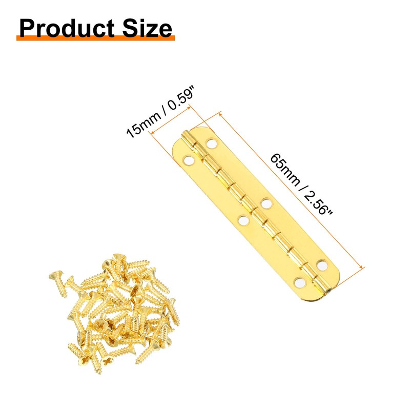 uxcell Metal Piano Hinges 180 Degree Long Folding Hinges with
