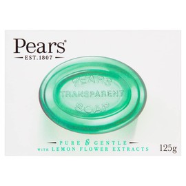 PEARS Soap Lemon Flower, Transparent, Pure & Gentle, 125 g