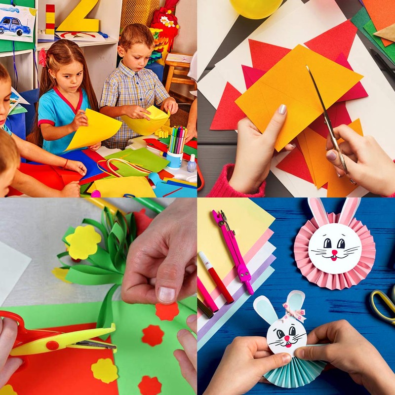 Papel de color A4, 100 hojas, 10 colores diferentes