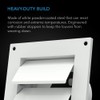 AC Infinity Wall Mount Duct Shutter, 4” Outdoor Louver Gable