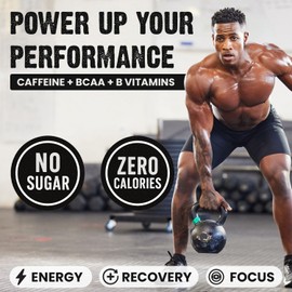 CardoMax Pre Workout for Men & Women – Liquid Pre-Workout Drink Mix with Caffeine, BCAA & B Vitamins Sugar-Free, Vegan, Keto, Zero Calorie – 15 Stick Packs Grape Flavor