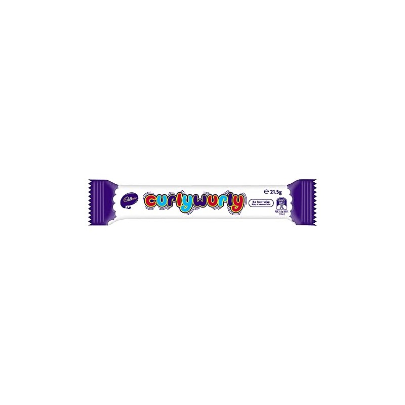 Cadbury Curly Wurly Chocolate Chewy Bars | Total 24 bars