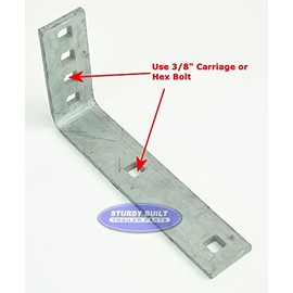 Boat Trailer Fender Mounting Bracket 4 inch x 7 1/2 inch L-Shape