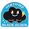 Certified Black Cloud Enamel Badge Reel Lapel Pin | Cute