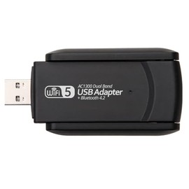 Tarjeta de Red InaláMbrica de Doble Banda de 1300M Bluetooth 4.2 + WiFi Tarjeta de Red PequeñA InaláMbrica 5G USB 2 en 1 Sin Controlador