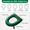 LUKDUNG Pack of 2 Toilet Seat Covers, Warm Toilet Seat