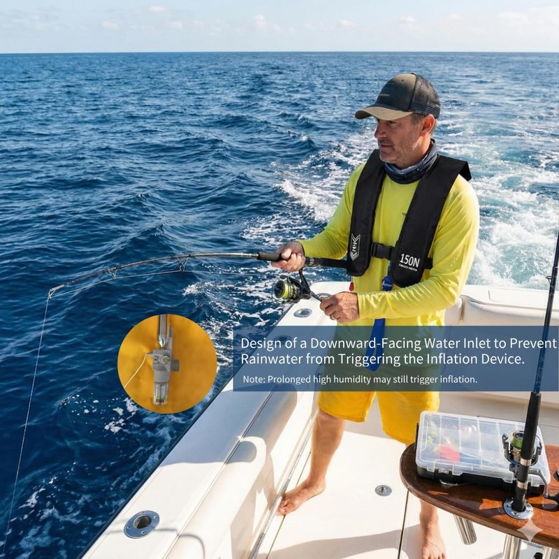Automatic Inflatable Life Jacket | Low Profile PFD for Adults