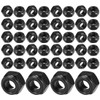 WeddHuis Pack of 50 Hex Nuts Self-Locking Nuts Stop Nut