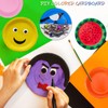 FAELNK Pack of 130 DIY Colourful Paper Plates Colourful Party