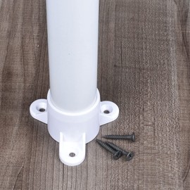 PVC Flange Cap for Pipes 3/4" (10-Pack), Furniture-Grade Table Leg Rod Holder with Mounting Screws, Compatible with 3/4" Schedule 40 PVC Pipes‌