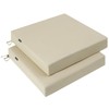 Favoyard Patio Chair Square Cushions Set of 2, Beige, 22