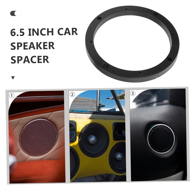 Gadpiparty 2Pcs Car Door Speaker Spacer Rings Adapter for Easy