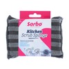 Sorbo Kitchen Scrub Sponge, Scrub Stipes on Microfibre Sponge, Shiny