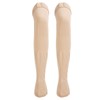 3XL Beige Open Toe Compression Stockings Thigh High 23‑32mmHg Toeless