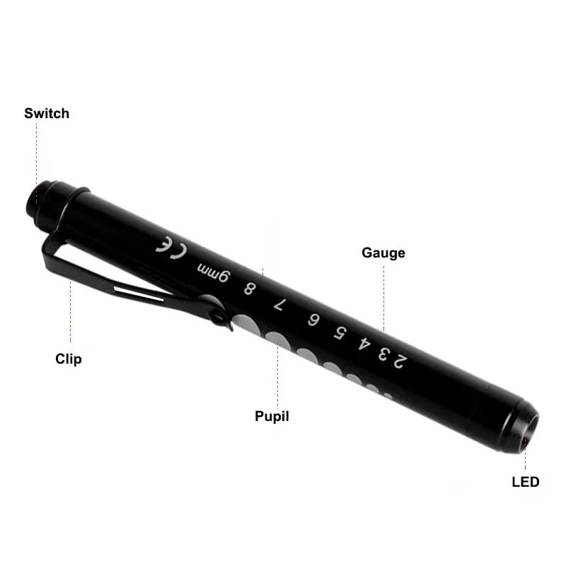 Exeton Diagnostic Penlight Pen Torch Light Reusable LED Penlight with