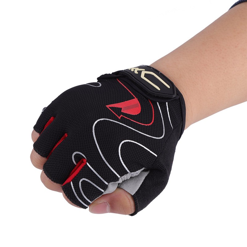 Silicone Half Finger Riding Cycling Gloves Breathable Outdoor Sports Gloves