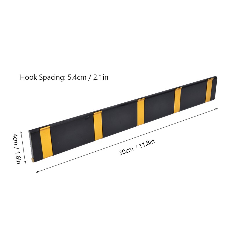 Modern Flip Floating Rack 5 Retractable Hooks 5kg Load Modern