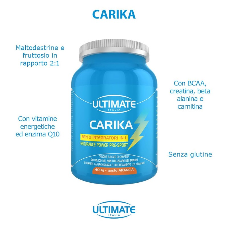 Ultimate Italia - Carika gusto Arancia - 400g - Pre
