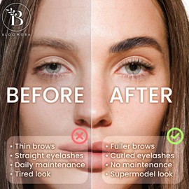 Lash Lift Kit + Brow Lamination Kit + 2-in-1 Solution + At Home Brow Lamination Kit + Lash Lift + DIY Perm Kit for Eyelashes and Brows + Lasts 6-8 Weeks + 15 Applications