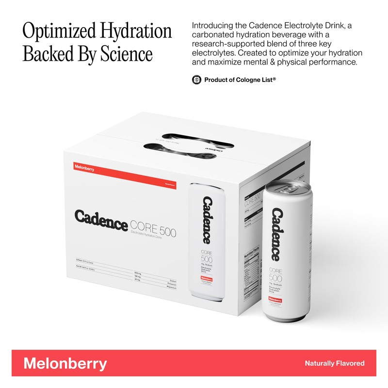 Cadence Electrolyte Drink Cans Melonberry - Case (355ml x 12)