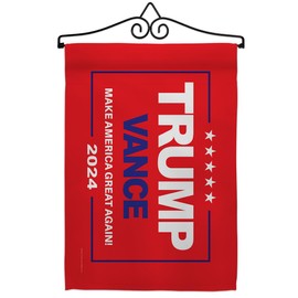 Ornament Collection Red Trump Vance Flag Hanger Kit Wall Hanging Home Room Poster Election 2024 President 47 MAGA Door Sign Indoor Tapestry Patriotic Decoration, Republican Gifts Made in USA